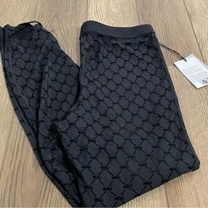 NOLI Monogram‎ Mesh Stirrup Black Patterned Tights